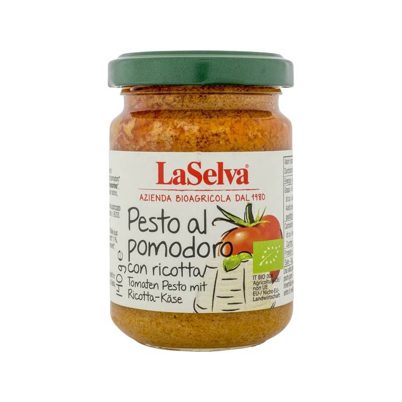 Pesto rosso cu ricotta, eco-bio, 140g - La Selva