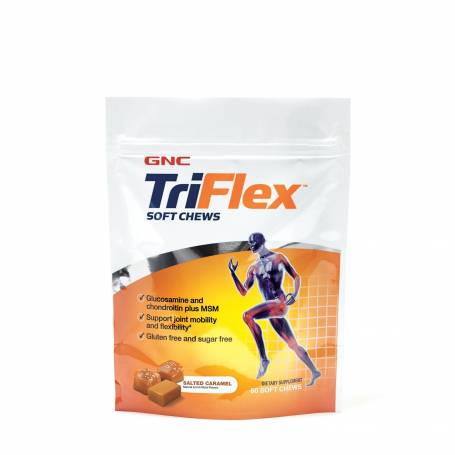 Caramele Cu Aroma De Caramel Sarat, Triflex Soft Chews 60 Caramele - GNC