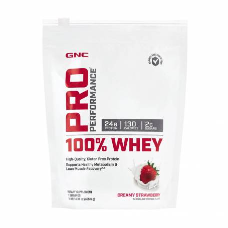 Proteina Din Zer, Cu Aroma De Capsuni, Pro Performance 408g -GNC