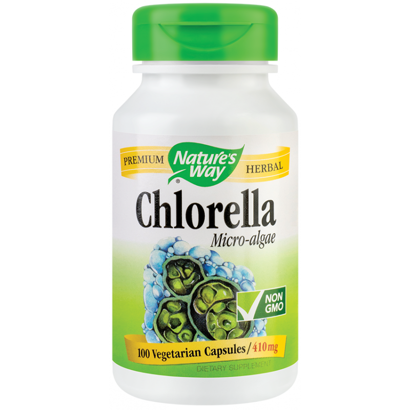 Chlorella Micro-algae 410mg 100tb - Nature's Way - Secom