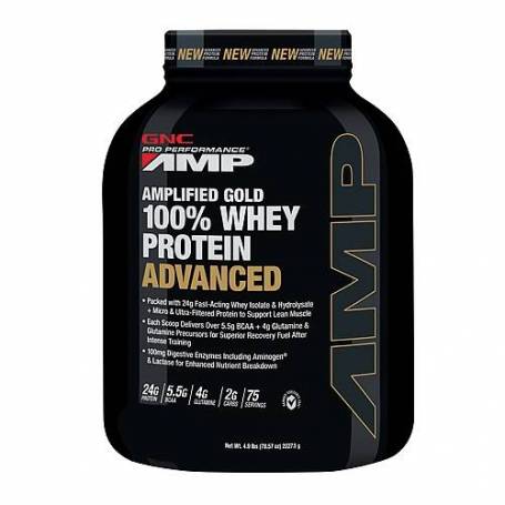 Proteina Din Zer Advanced Cu Aroma De Ciocolata, Pro Performance Amp Amplified Gold 2325G - GNC