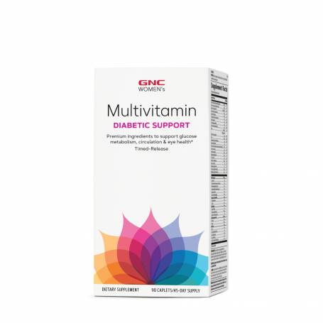 Suport Diabetic Multivitamine Pentru Femei, Women's Multivitamin Diabetic Support 90 Tablete - GNC