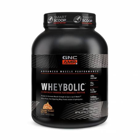 Proteina Din Zer Cu Aroma De Unt De Arahide, Wheybolic 1307.5g - GNC