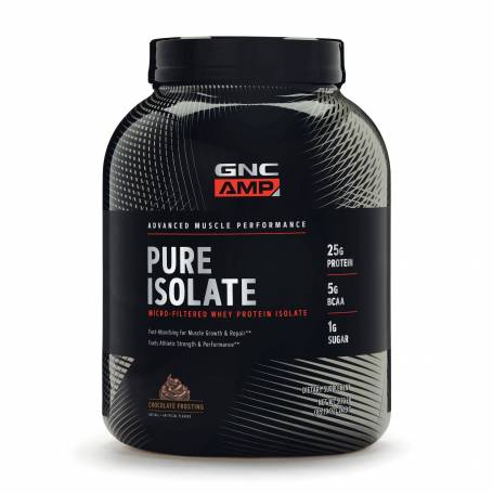 Proteina Izolata Din Zer Cu Aroma De Glazura De Ciocolata, Amp Pure Isolate 2415g - GNC