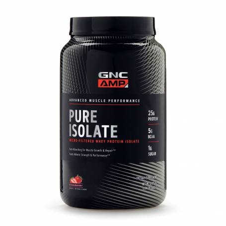 Proteina Izolata Din Zer Cu Aroma De Capsuni, Pure Isolate 882g - GNC