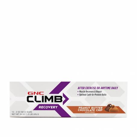 Baton Proteic Cu Aroma De Unt De Arahide Si Fulgi De Ciocolata, Climb Recovery 58g - GNC