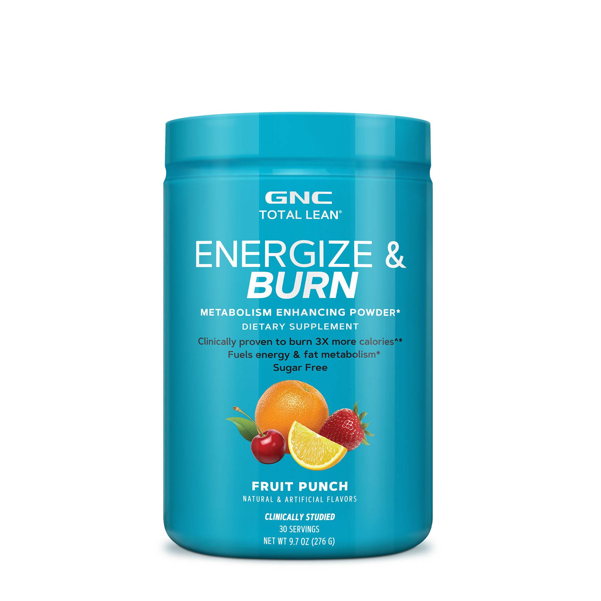 Formula Pentru Accelerarea Metabolismului Cu Aroma De Punch De Fructe, Total Lean Energize & Burn 276g - GNC