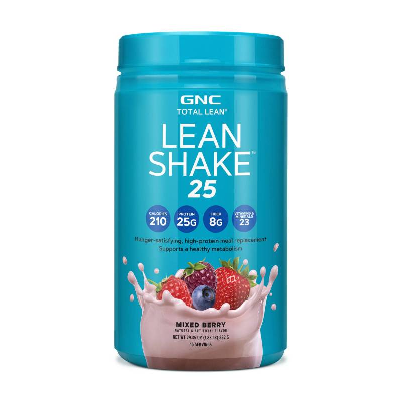 Shake Proteic Cu Aroma De Fructe De Padure, Lean Shake 25, 832g - GNC