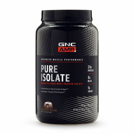 Proteina Izolata Din Zer Cu Aroma De Lava Cake De Ciocolata, Amp Pure Isolate 952g - GNC