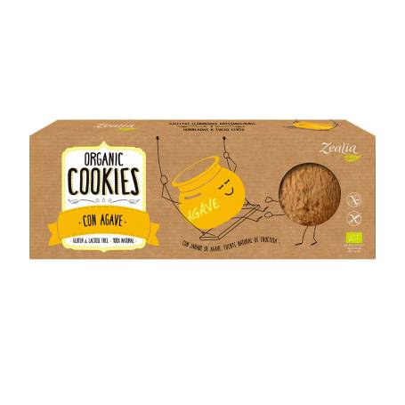 Cookies cu agave, fara gluten, eco-bio, 135g - Zealia