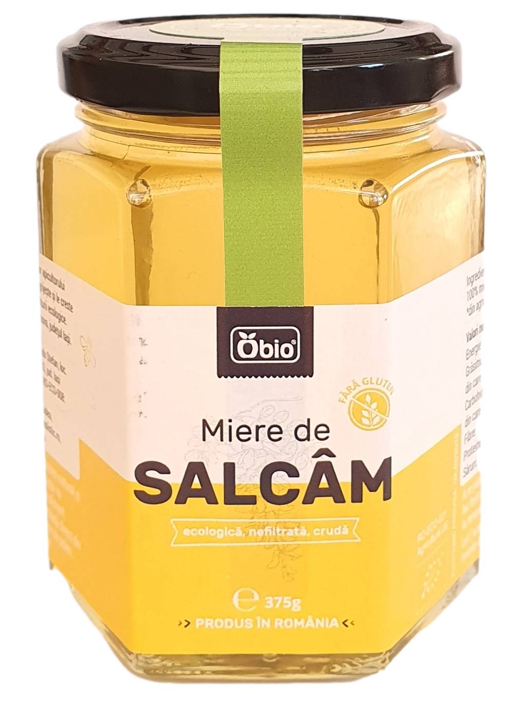 Miere de salcam, cruda, nefiltrata, eco-bio - Obio 375g