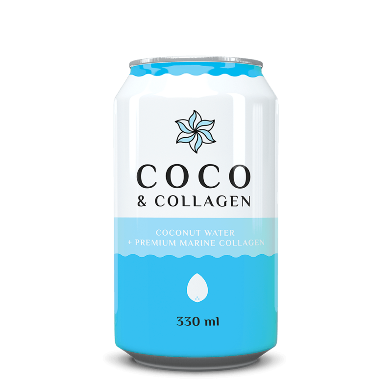 Coco Colagen, apa de cocos naturala cu colagen marin, 330ml -