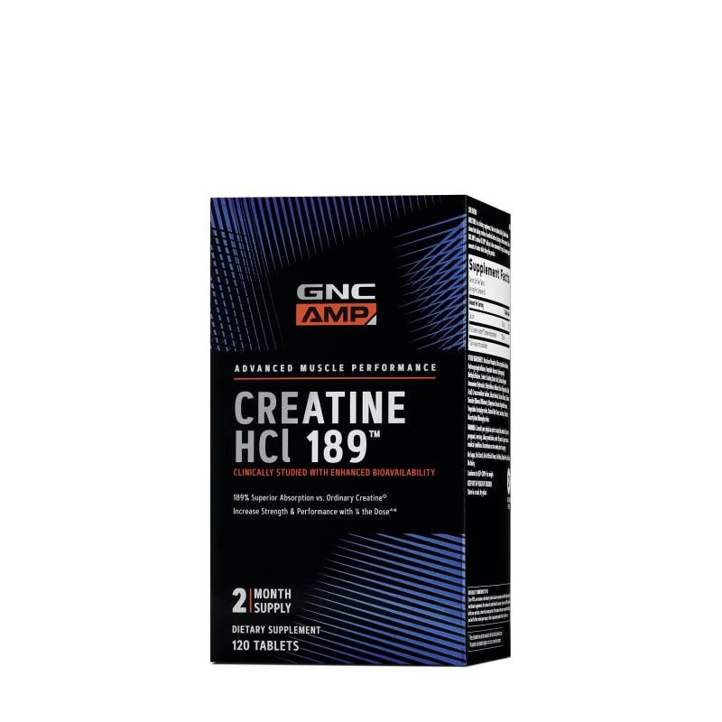 Creatine AMP HCL 189, Creatina, 120 tablete, GNC