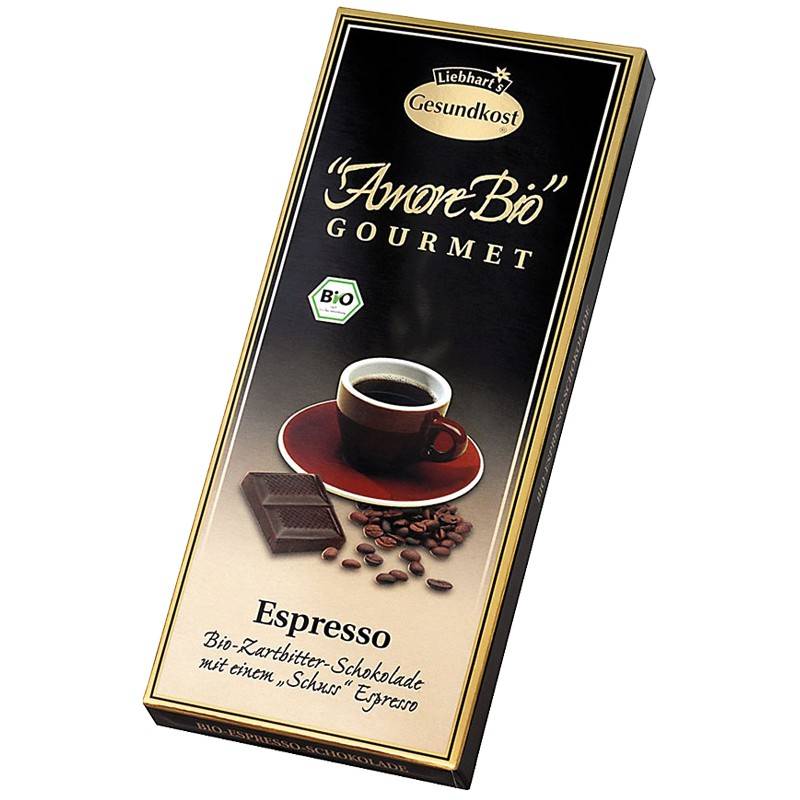 Ciocolata amaruie Espresso 55% cacao Eco-Bio 100g - LIEBHART\'S AMORE BIO