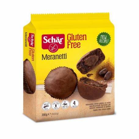 Meranetti - Briose cu cacao fara gluten, 200 g, Schar