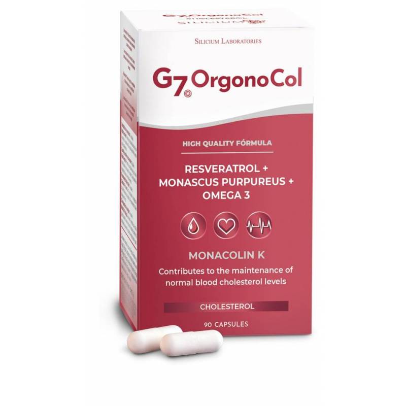 Orgono col g7 cu resveratrol, monascus purpureus si omega 3, 90cps -