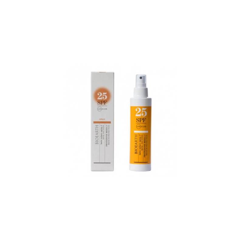 Lotiune solara spray pentru corp SPF25 cu ganoderma, 150ml - Bioearth