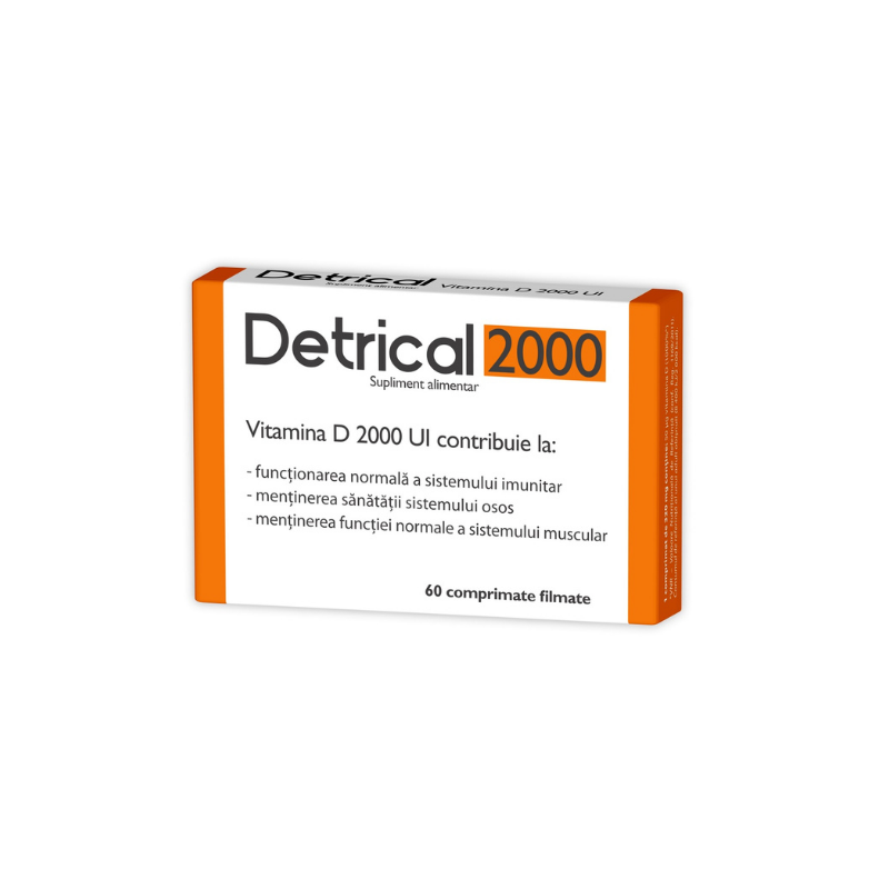 Detrical Vitamina D, 2000UI, 60cpr - Zdrovit