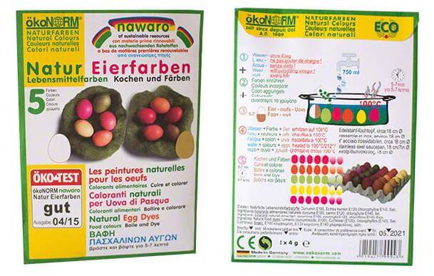 NAWARO VOPSEA DE OUA NATURALA ECOLOGICA - 5 culori - 1 | YEO