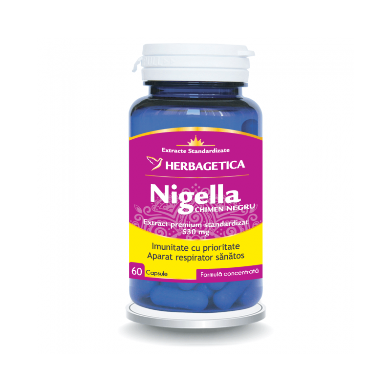 Nigella chimen negru, 120cps, 60cps si 30cps - Herbagetica