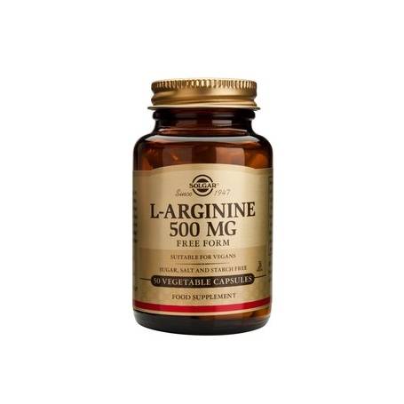 L-arginina 500mg, 50 veg.caps - SOLGAR
