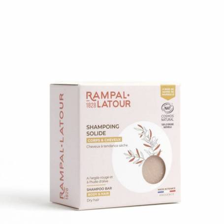 Sampon solid pentru par cu tendinte de uscare, 80g - RAMPAL LATOUR