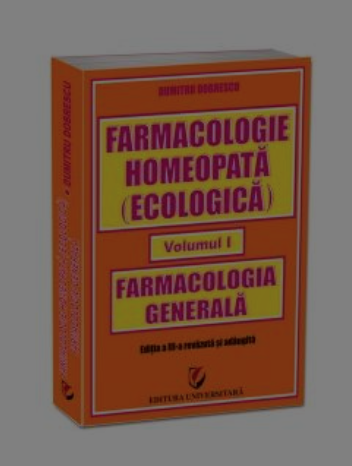 Farmacologie homeopata, Dumitru Dobrescu - carte - Editura ARGH
