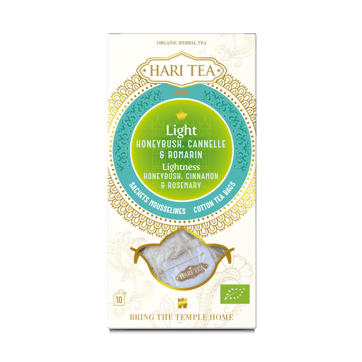 Ceai premium Lightness,Honeybush si scortisoara, eco-bio, 10 buc, Hari Tea