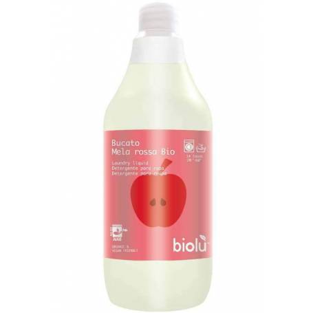 Detergent ecologic lichid pentru rufe albe si colorate, mere rosii, 1L - Biolu