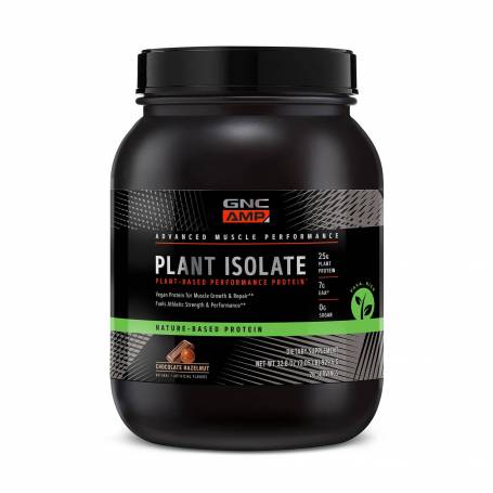 Amp Plant Isolate Proteina Vegana Cu Aroma De Ciocolata Si Alune, 929,6g - Gnc