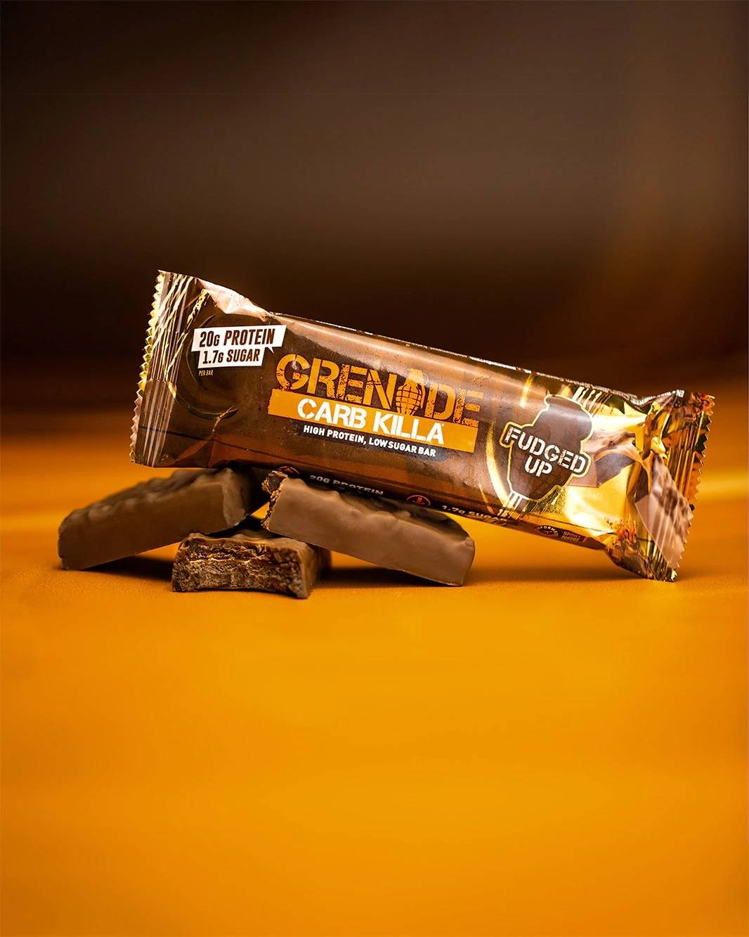 Baton Proteic Cu Aroma de Ciocolata Cu Caramel, Grenade, Carb Killa 60g - GNC