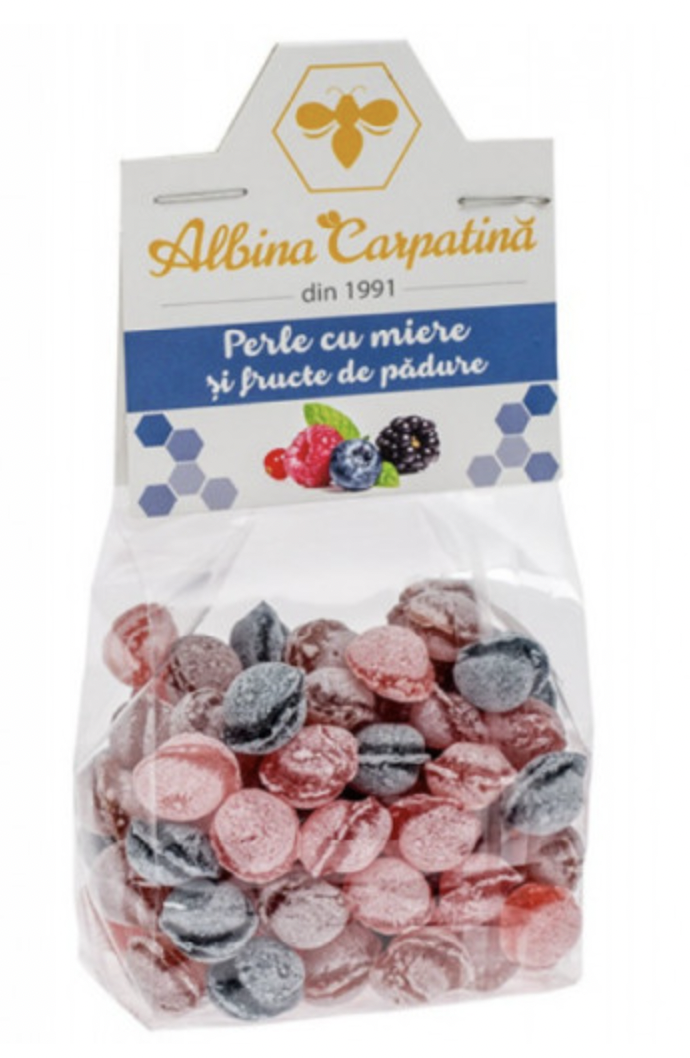 Perle cu miere si fructe de padure, 100g - Apicola Pastoral Georgescu