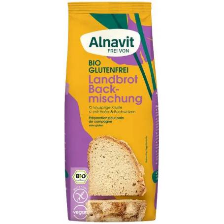 Mix pentru paine fara gluten, eco-bio, 450g - Alnavit