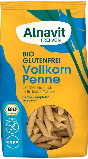 Penne din orez integral, eco-bio, 250g - Alnavit