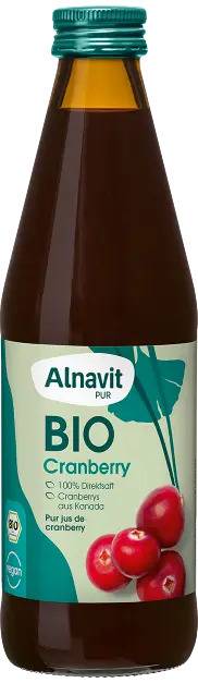Suc de merisoare, eco-bio, 330ml - Alnavit