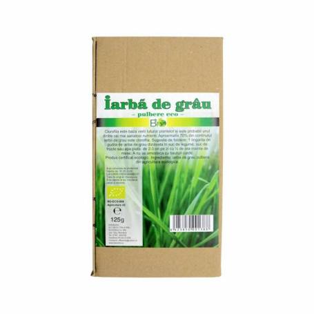 Iarba de grau pulbere, ECO-BIO, origine Germania, 125 g, Deco Italia