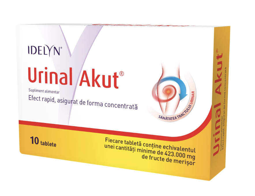 Urinal Akut, infectii urinare, 10cpr - Walmark