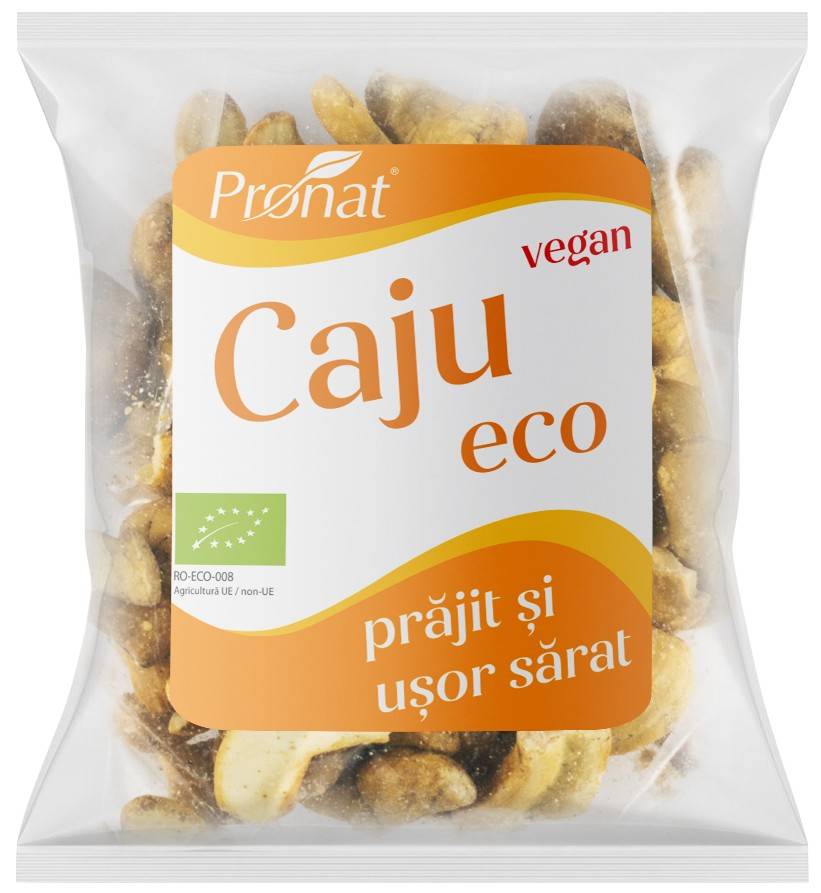 Nuci caju prajite si usor sarate Eco-Bio 50g - Pronat