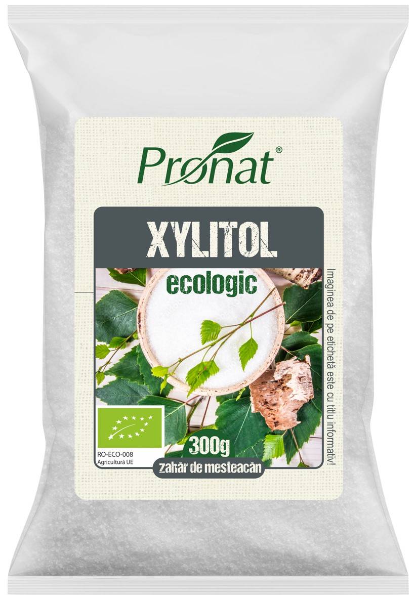 Zahar de mesteacan cristale 100% xylitol Eco-Bio 300g - Pronat