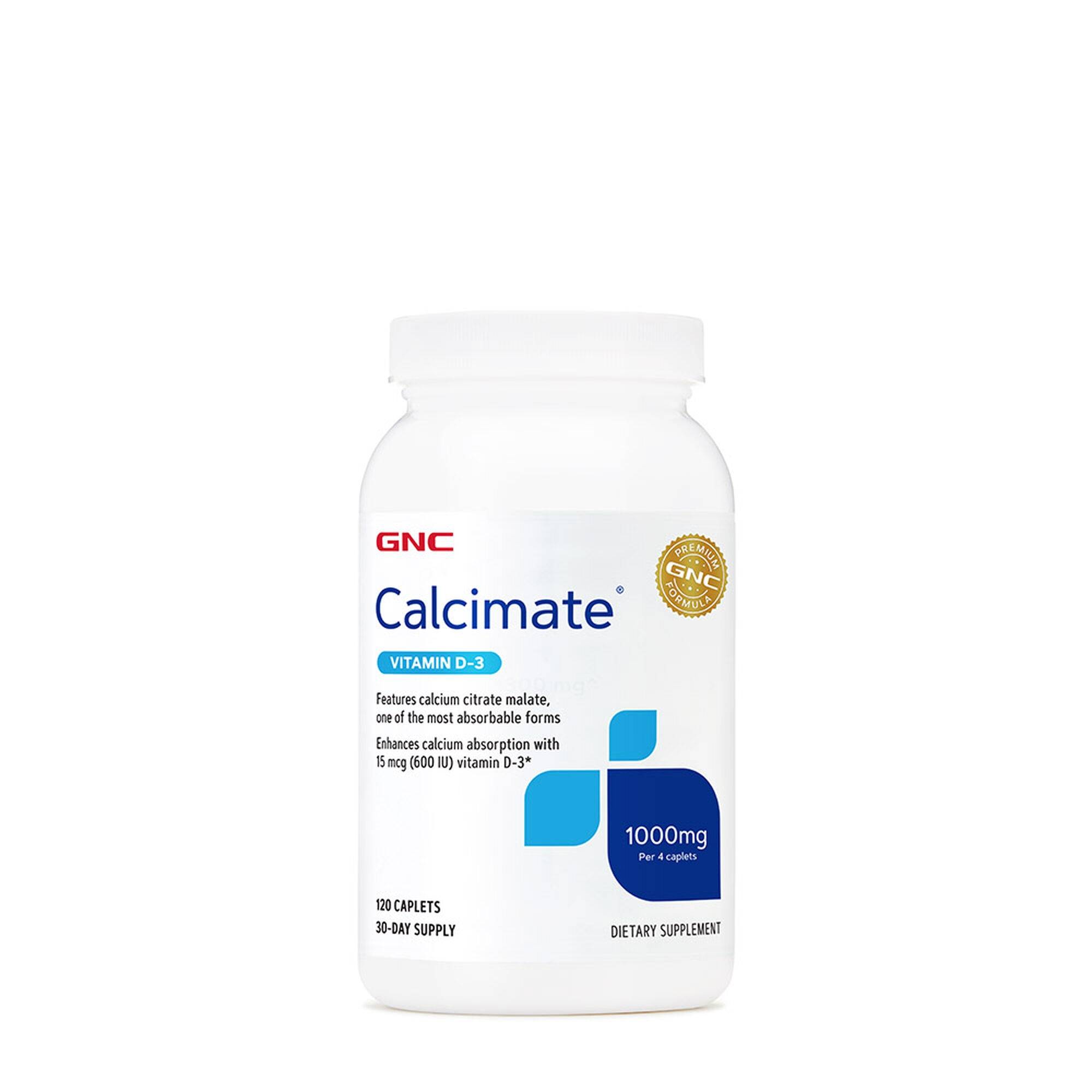 Calciu 1000mg Cu Vitamina D3, 120 Tablete - GNC