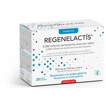 Regenelactis, probiotic pentru rezistenta la Ph gastric, 20 pliculete a 2 g, Probiotics