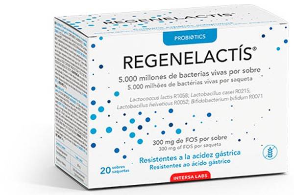 Regenelactis, probiotic pentru rezistenta la Ph gastric, 20 pliculete a 2 g, Probiotics