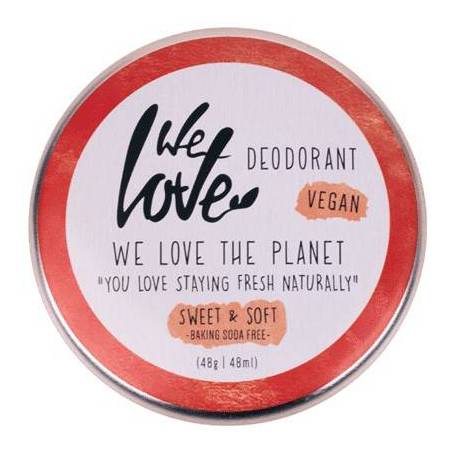 Deodorant crema Sweet & Soft, 48 g, We love the planet