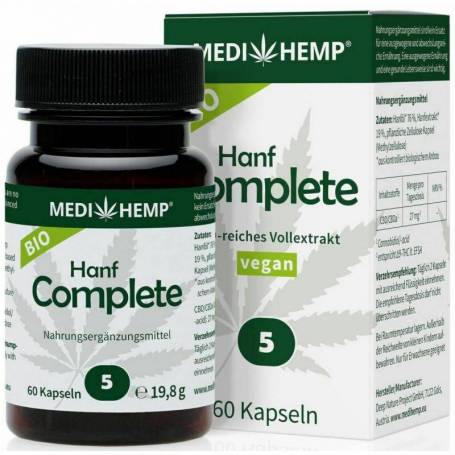 Hemp Complete Capsule cu CBD 5%, 60cps, Medihemp