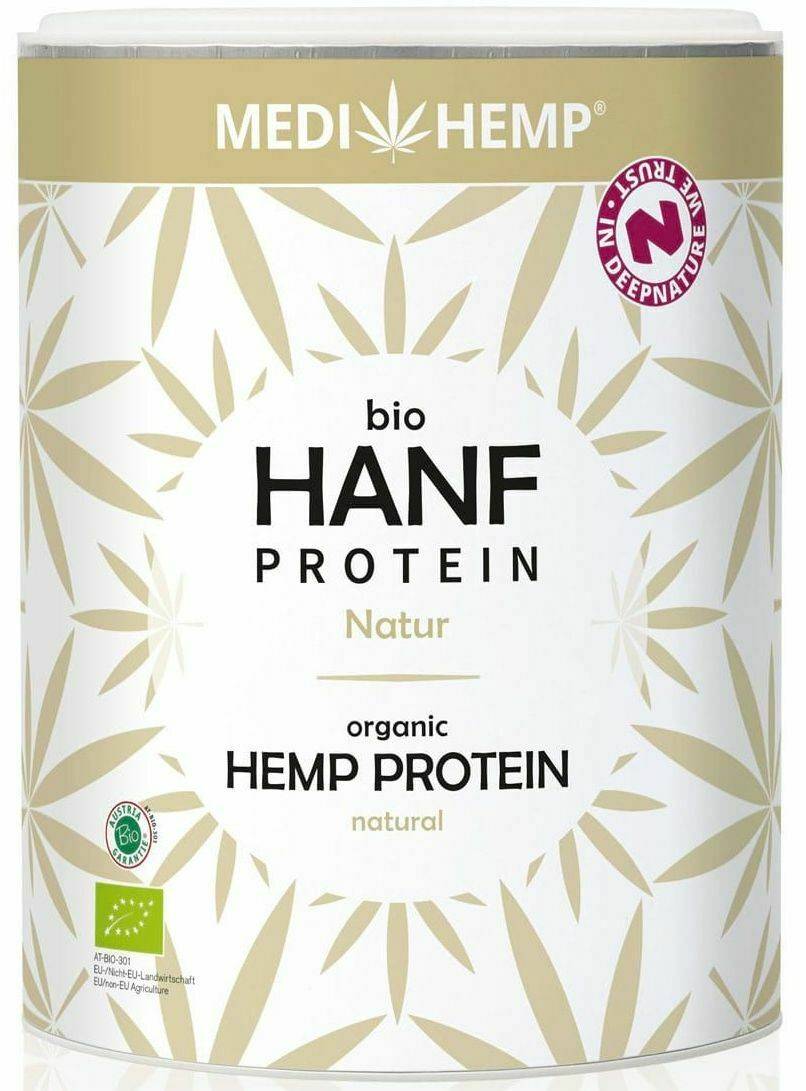 Proteina din canepa natur, eco-bio, 330g, Medihemp