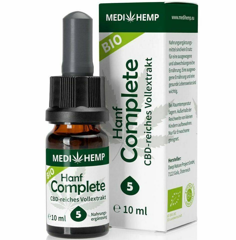 Hemp Complete 5% CBD, eco-bio, 10ml Medihemp