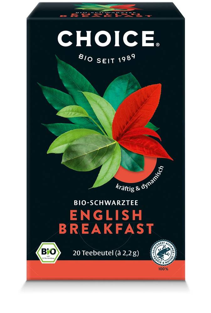 Ceai negru English Breakfast Eco-Bio 20 pliculete - Choice