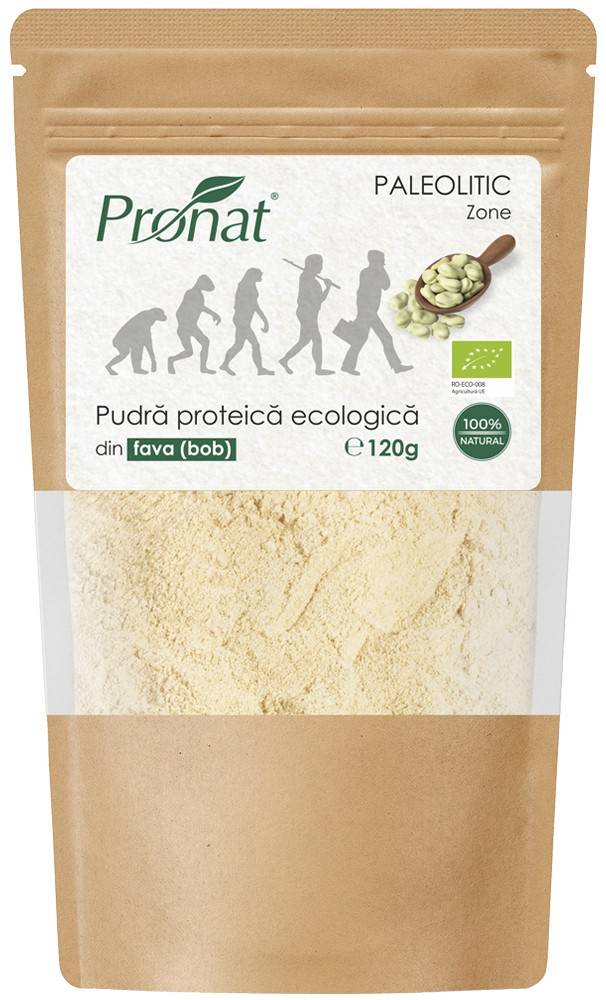 Pudra proteica din fava (bob), Eco-Bio 120g - Pronat