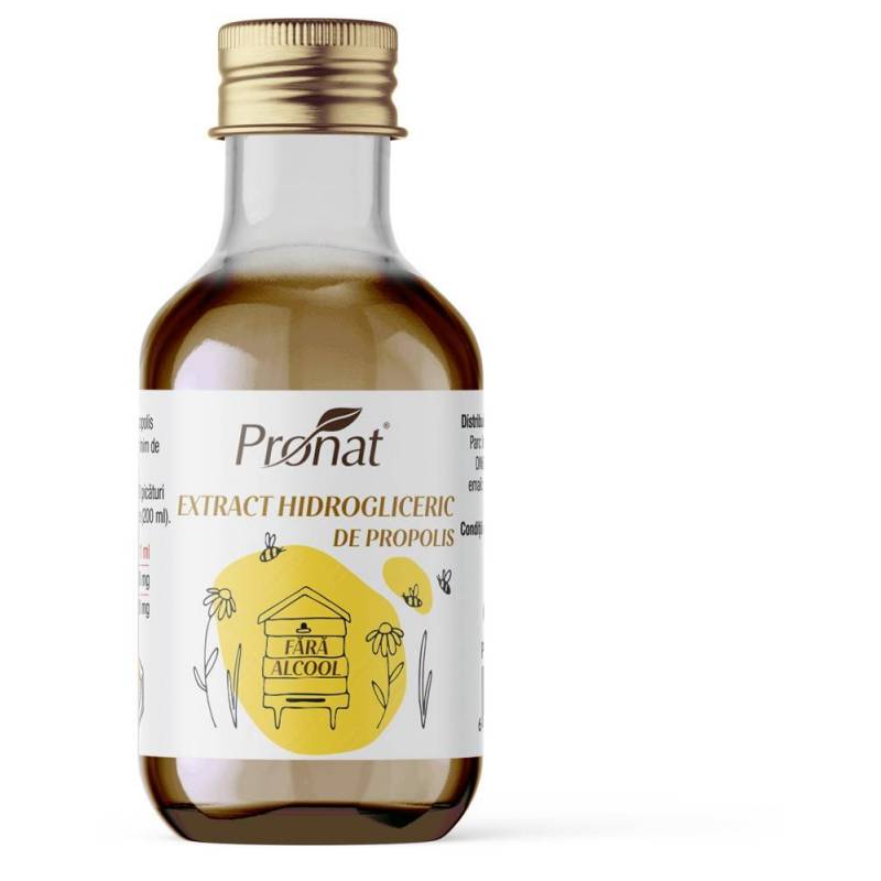 Extract hidrogliceric de propolis, 30 ml, Pronat