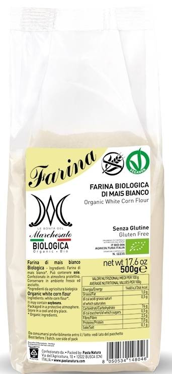 Faina alba de malai fara gluten, eco-bio, 500 g, Marchesato